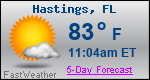 Weather Forecast for Hastings, FL