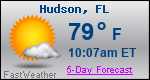 Weather Forecast for Hudson, FL