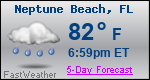 Weather Forecast for Neptune Beach, FL