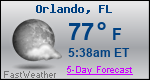 Weather Forecast for Orlando, FL