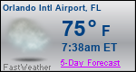 Weather Forecast for Orlando International Airport, FL