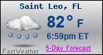 Weather Forecast for Saint Leo, FL