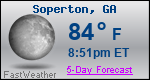 Weather Forecast for Soperton, GA