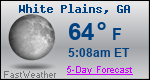 Weather Forecast for White Plains, GA
