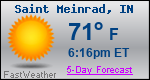 Weather Forecast for Saint Meinrad, IN