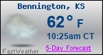 Weather Forecast for Bennington, KS