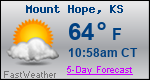 Weather Forecast for Mount Hope, KS