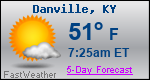 Weather Forecast for Danville, KY