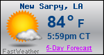 Weather Forecast for New Sarpy, LA