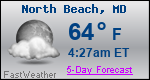 Weather Forecast for North Beach, MD