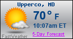 Weather Forecast for Upperco, MD