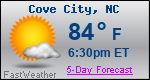 Weather Forecast for Cove City, NC