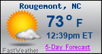 Weather Forecast for Rougemont, NC