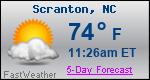 Weather Forecast for Scranton, NC