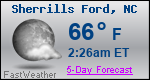 Weather Forecast for Sherrills Ford, NC