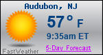 Weather Forecast for Audubon, NJ