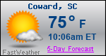 Weather Forecast for Coward, SC