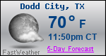 Weather Forecast for Dodd City, TX