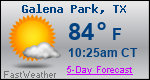 Weather Forecast for Galena Park, TX