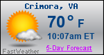 Weather Forecast for Crimora, VA