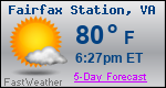 Weather Forecast for Fairfax Station, VA