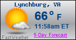 Weather Forecast for Lynchburg, VA