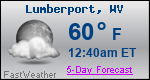 Weather Forecast for Lumberport, WV