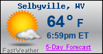 Weather Forecast for Selbyville, WV