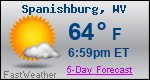 Weather Forecast for Spanishburg, WV