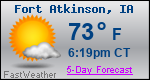 Weather Forecast for Fort Atkinson, IA