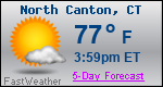 Weather Forecast for North Canton, CT