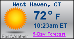 Weather Forecast for West Haven, CT