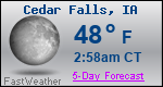 Weather Forecast for Cedar Falls, IA