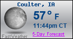 Weather Forecast for Coulter, IA
