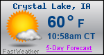 Weather Forecast for Crystal Lake, IA