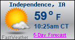 Weather Forecast for Independence, IA