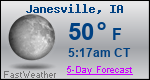 Weather Forecast for Janesville, IA