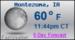 Weather Forecast for Montezuma, IA