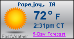 Weather Forecast for Popejoy, IA
