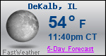 Weather Forecast for DeKalb, IL