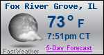 Weather Forecast for Fox River Grove, IL