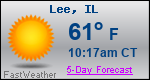 Weather Forecast for Lee, IL