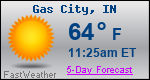 Weather Forecast for Gas City, IN