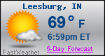 Weather Forecast for Leesburg, IN