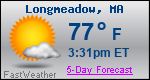 Weather Forecast for Longmeadow, MA