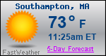 Weather Forecast for Southampton, MA