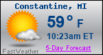 Weather Forecast for Constantine, MI