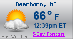 Weather Forecast for Dearborn, MI