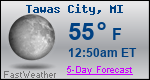 Weather Forecast for Tawas City, MI