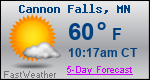 Weather Forecast for Cannon Falls, MN